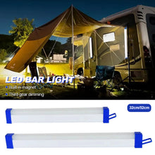 Load image into Gallery viewer, 30CM LED Rechargeable Tube Camping Light Magnetic Suspension Portable Light Bulb for Emergency Night Market Outdoor Lighting
