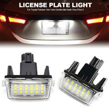 Load image into Gallery viewer, 1/2Pcs Car Rear License Number Plate Light LED Lamp Whte For Toyota Camry 2012-2016 YARISL VIOS COROLLA 2014-2016 Accessories
