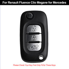 Load image into Gallery viewer, 3 Buttons TPU Key Case Cover for LADA Vesta Granta XRay Kalina Priora Sedan Sport for Renault Fluence Clio Megane for Mercedes
