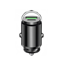 Load image into Gallery viewer, Mini Dual Ports Pull Ring Car Charger USB Fast Charging for iPhone Huawei Xiaomi Samsung QC 3.0 Phone Convenient Charger Adapter
