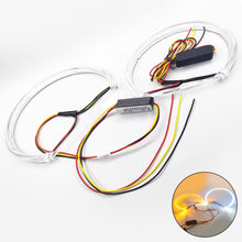 Load image into Gallery viewer, 2Pcs Car LED Angel Eyes Rings Daytime Light 131mm 146mm White Yellow Light For BMW 3 Series E46 316i 318i 320d 323i 328i 330i 325xi 330d 1998-2005
