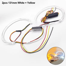 Load image into Gallery viewer, 2Pcs Car LED Angel Eyes Rings Daytime Light 131mm 146mm White Yellow Light For BMW 3 Series E46 316i 318i 320d 323i 328i 330i 325xi 330d 1998-2005
