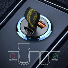 Load image into Gallery viewer, Mini USB Car Charger Super Fast Charging Type-C PD Quick Charge Car Phone Charger Adapter
