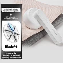 Load image into Gallery viewer, USB Rechargeable Electric Lint Remover Fluff Pellets Cut Fuzz Pellet Trimmer Machine Portable Sweater Shaver Fuzz Spooling Machine Pellets Removal Cutter
