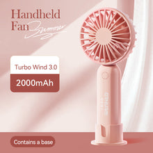 Load image into Gallery viewer, Handheld Mini Fan Portable Pocket Fan USB Charging Fan Rechargable Summer Cooling Fan for Home Outdoor Office
