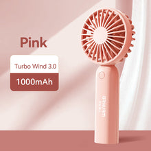 Load image into Gallery viewer, Handheld Mini Fan Portable Pocket Fan USB Charging Fan Rechargable Summer Cooling Fan for Home Outdoor Office
