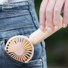 Load image into Gallery viewer, Handheld Mini Fan Portable Pocket Fan USB Charging Fan Rechargable Summer Cooling Fan for Home Outdoor Office
