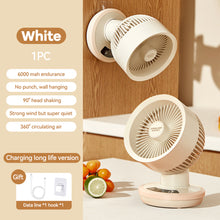Load image into Gallery viewer, Portable Mini Table Fan USB Rechargeable Quiet Desktop Electric Fan High Quality Student Dormitory Small Cooling Fan
