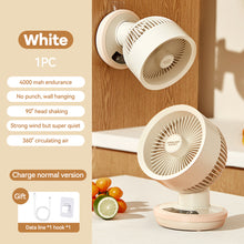 Load image into Gallery viewer, Portable Mini Table Fan USB Rechargeable Quiet Desktop Electric Fan High Quality Student Dormitory Small Cooling Fan
