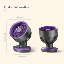 Load image into Gallery viewer, Portable Mini Table Fan USB Rechargeable Quiet Desktop Electric Fan High Quality Student Dormitory Small Cooling Fan
