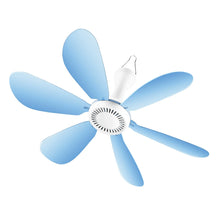 Load image into Gallery viewer, 5/6 Leaves 220V Plug-in Ceiling Canopy Fan Silent Hanging Fan for Camping Bed Dormitory Tent Fan
