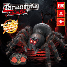 Load image into Gallery viewer, Realistic Tactile Luminous Eyes Spider Prop Automatic Eletronic Spider Toys Cat Teasering Play Install Battery Halloween Tricky Toy Haunted House Layout
