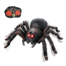 Load image into Gallery viewer, Realistic Tactile Luminous Eyes Spider Prop Automatic Eletronic Spider Toys Cat Teasering Play Install Battery Halloween Tricky Toy Haunted House Layout
