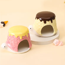 Load image into Gallery viewer, Ceramic Hamster House for Small Animals Outdoor Mushroom Cave Small Animal Food for Home Hamster Keeping Gifts
