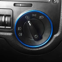 Load image into Gallery viewer, Car Headlight Switch Decorative Frame Aluminum Alloy Trim Ring Sticker For Golf Jett MK5 MK6 Passat B6 B7 CC Touran Tiguan
