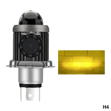 Load image into Gallery viewer, Motorcycle LED Headlight with Cooling Fun H4 BA20D High Low Beam Scooter Motorbike Headlamp Super Bright Light Front Lamp
