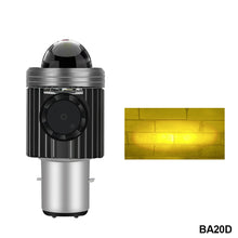 Load image into Gallery viewer, Motorcycle LED Headlight with Cooling Fun H4 BA20D High Low Beam Scooter Motorbike Headlamp Super Bright Light Front Lamp
