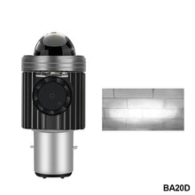 Load image into Gallery viewer, Motorcycle LED Headlight with Cooling Fun H4 BA20D High Low Beam Scooter Motorbike Headlamp Super Bright Light Front Lamp
