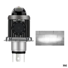 Load image into Gallery viewer, Motorcycle LED Headlight with Cooling Fun H4 BA20D High Low Beam Scooter Motorbike Headlamp Super Bright Light Front Lamp
