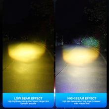 Load image into Gallery viewer, Motorcycle LED Headlight with Cooling Fun H4 BA20D High Low Beam Scooter Motorbike Headlamp Super Bright Light Front Lamp
