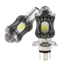 Load image into Gallery viewer, Motorcycle LED Headlight Projector Lens H4/BA20D/H6 LED COB Fog Lamp Bulb ATV Scooter Driving Spotlight Lamp
