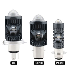 Load image into Gallery viewer, Motorcycle LED Headlight 3030 Chips Strobe Flash Beam Scooter Motorbike H4 BA20D PX15D Headlamp Headlight Bulbs
