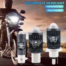 Load image into Gallery viewer, Motorcycle LED Headlight 3030 Chips Strobe Flash Beam Scooter Motorbike H4 BA20D PX15D Headlamp Headlight Bulbs
