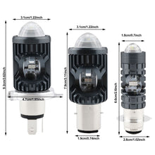 Load image into Gallery viewer, Motorcycle LED Headlight 3030 Chips Strobe Flash Beam Scooter Motorbike H4 BA20D PX15D Headlamp Headlight Bulbs
