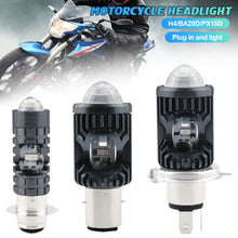 Load image into Gallery viewer, Motorcycle LED Headlight 3030 Chips Strobe Flash Beam Scooter Motorbike H4 BA20D PX15D Headlamp Headlight Bulbs
