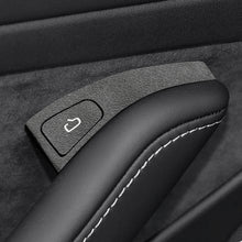 Load image into Gallery viewer, 4Pcs/Set Car Interior Door Switch Button Decor Cover Control Panel Trim Sticker Suede For Tesla Model 3 Y 2019-2023 Accessories

