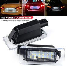 Load image into Gallery viewer, 1/2pcs 12V Car LED Number Plate Lamp White License Plate Light Assembly For Nissan Dacia Duster 2018 2019 2020 2021 2022
