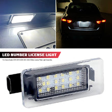 Load image into Gallery viewer, 1/2pcs 12V Car LED Number Plate Lamp White License Plate Light Assembly For Nissan Dacia Duster 2018 2019 2020 2021 2022
