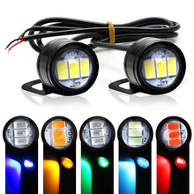 Load image into Gallery viewer, 2Pcs Motorcycle Auto LED DRL Daytime Running Lights Eagle Eye Backup Lamp Automobiles Reversing Parking Turn Signal Lamp
