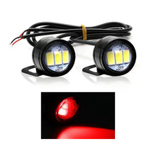 Load image into Gallery viewer, 2Pcs Motorcycle Auto LED DRL Daytime Running Lights Eagle Eye Backup Lamp Automobiles Reversing Parking Turn Signal Lamp
