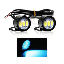 Load image into Gallery viewer, 2Pcs Motorcycle Auto LED DRL Daytime Running Lights Eagle Eye Backup Lamp Automobiles Reversing Parking Turn Signal Lamp
