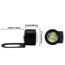 Load image into Gallery viewer, 2Pcs Motorcycle Auto LED DRL Daytime Running Lights Eagle Eye Backup Lamp Automobiles Reversing Parking Turn Signal Lamp

