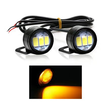 Load image into Gallery viewer, 2Pcs Motorcycle Auto LED DRL Daytime Running Lights Eagle Eye Backup Lamp Automobiles Reversing Parking Turn Signal Lamp
