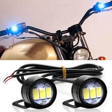 Load image into Gallery viewer, 2Pcs Motorcycle Auto LED DRL Daytime Running Lights Eagle Eye Backup Lamp Automobiles Reversing Parking Turn Signal Lamp
