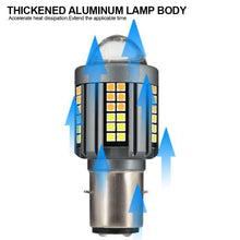 Load image into Gallery viewer, Motorcycle Led Headlight H4 BA20D Headlight Projector Lens Moto Signal Lamp Bulb White Yellow Head Lamp
