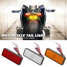 Load image into Gallery viewer, Motorcycle Rectangle Reflector Tail Light Brake Lamp Motorcycle Rear Light Car ATV LED Reflectors Truck Side Warning Lights
