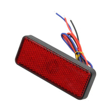 Load image into Gallery viewer, Motorcycle Rectangle Reflector Tail Light Brake Lamp Motorcycle Rear Light Car ATV LED Reflectors Truck Side Warning Lights
