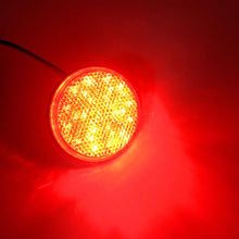 Load image into Gallery viewer, Motorcycle Round Reflector Tail Light Brake Lamp Motorcycle Rear Light Car ATV LED Reflectors Truck Side Warning Lights
