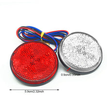 Load image into Gallery viewer, Motorcycle Round Reflector Tail Light Brake Lamp Motorcycle Rear Light Car ATV LED Reflectors Truck Side Warning Lights
