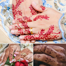 Load image into Gallery viewer, Creative Tattoo Sticker Waterproof Brown Red Lace Tattoo Sticker Crimson Lace Tattoo Sticker

