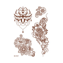 Load image into Gallery viewer, Creative Tattoo Sticker Waterproof Brown Red Lace Tattoo Sticker Crimson Lace Tattoo Sticker
