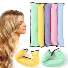Load image into Gallery viewer, 6pcs/set Non Thermal Curling Irons Sponge Iron Wire No Damage To Hair Curling Iron Big Wave Curling Iron Tool
