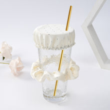 Load image into Gallery viewer, Large Intestine Hair Ring Cup Cover Set Nightclub Anti Drug Artifact Waterproof Cup Cover Elastic Rubber Band Cup Cover Hair Rope
