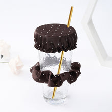 Load image into Gallery viewer, Large Intestine Hair Ring Cup Cover Set Nightclub Anti Drug Artifact Waterproof Cup Cover Elastic Rubber Band Cup Cover Hair Rope
