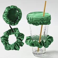 Load image into Gallery viewer, Large Intestine Hair Ring Cup Cover Set Nightclub Anti Drug Artifact Waterproof Cup Cover Elastic Rubber Band Cup Cover Hair Rope

