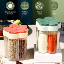 Load image into Gallery viewer, 5 in 1 Seasoning Bottle Household Use Sealed with Labels Moisture-proof Flip Cover Seasoning Can Kitchen Simple Seasoning Can
